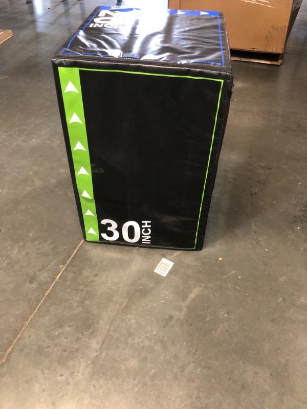 Photo 1 of (Minor Damage/Cut ) BalanceFrom 3 in 1 20 Inch 24 Inch 30 Inch Foam Plyometric Box Jumping Exercise Regular