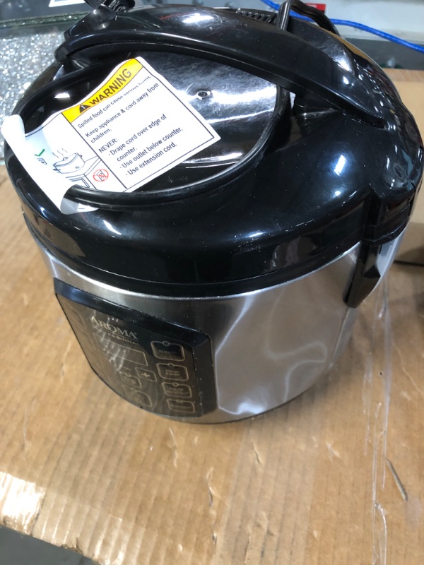 Photo 2 of (Major Damage) Aroma Housewares ARC-954SBD Rice Cooker, 4-Cup Uncooked 2.5 Quart, Professional Version