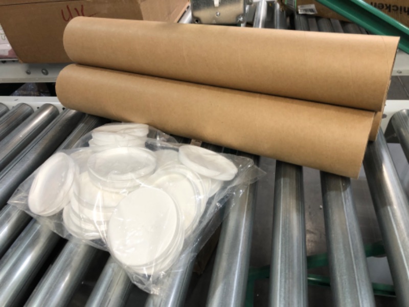 Photo 1 of 2 inch x 15 inch, Mailing Tubes with Caps (12 Pack)