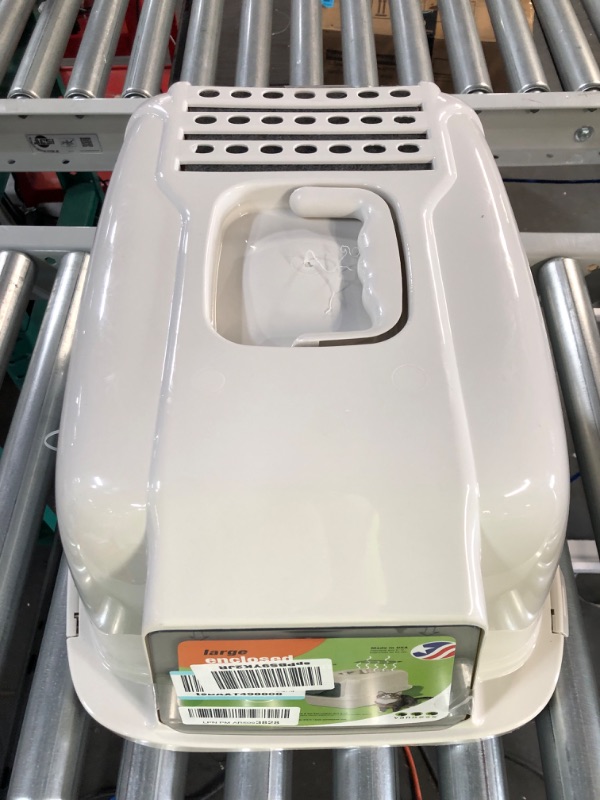 Photo 2 of **BRAND NEW** Van Ness Pets Odor Control Large Enclosed Cat Litter Box, Hooded, Pearl, CP6