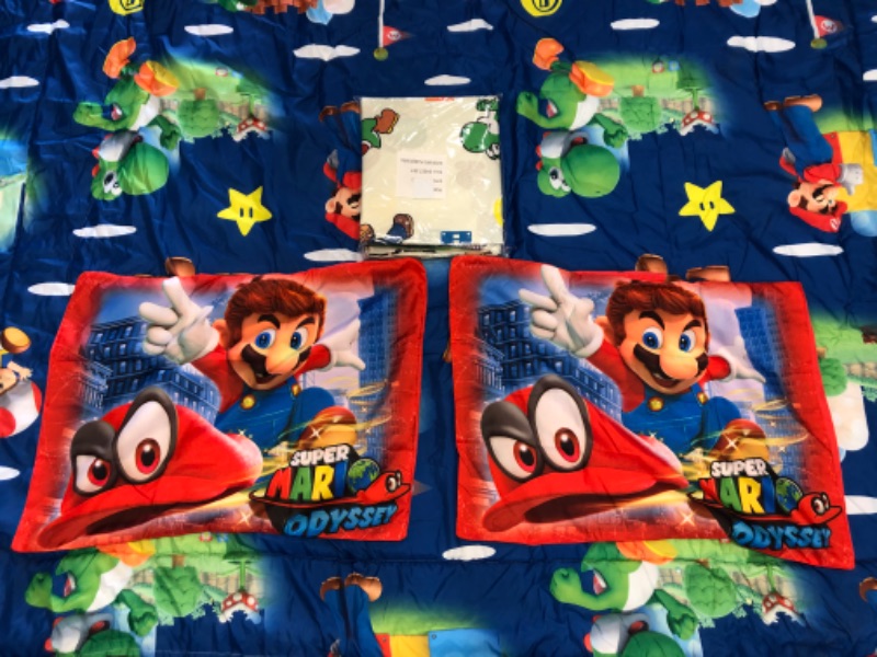 Photo 2 of **USED BUT APPEARS NEW** Franco Kids Bedding Super Soft Comforter and Sheet Set (Super Mario)
