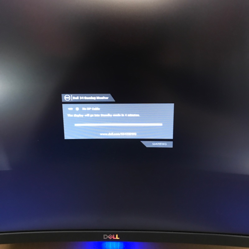 Photo 1 of Dell Curved Gaming Monitor 34 Inch Curved Monitor with 144Hz Refresh Rate, WQHD (3440 x 1440) Display, Black - S3422DWG