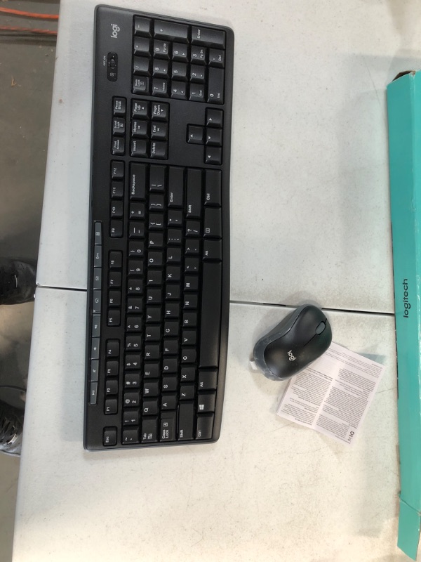 Photo 2 of Logitech K540e Wireless Keyboard and M185 Wireless Mouse Combo - UNABLE TO TEST, SEEM NEW