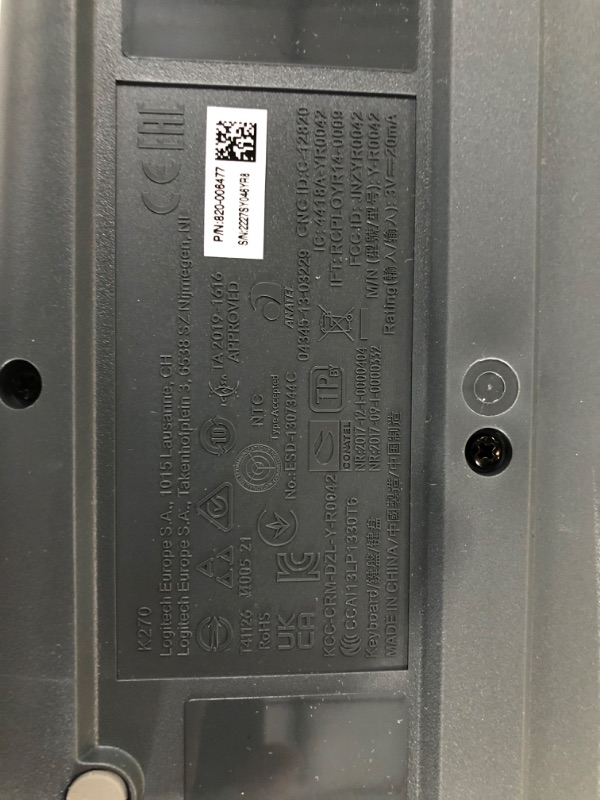 Photo 1 of Logitech K540e Wireless Keyboard and M185 Wireless Mouse Combo - UNABLE TO TEST, SEEM NEW