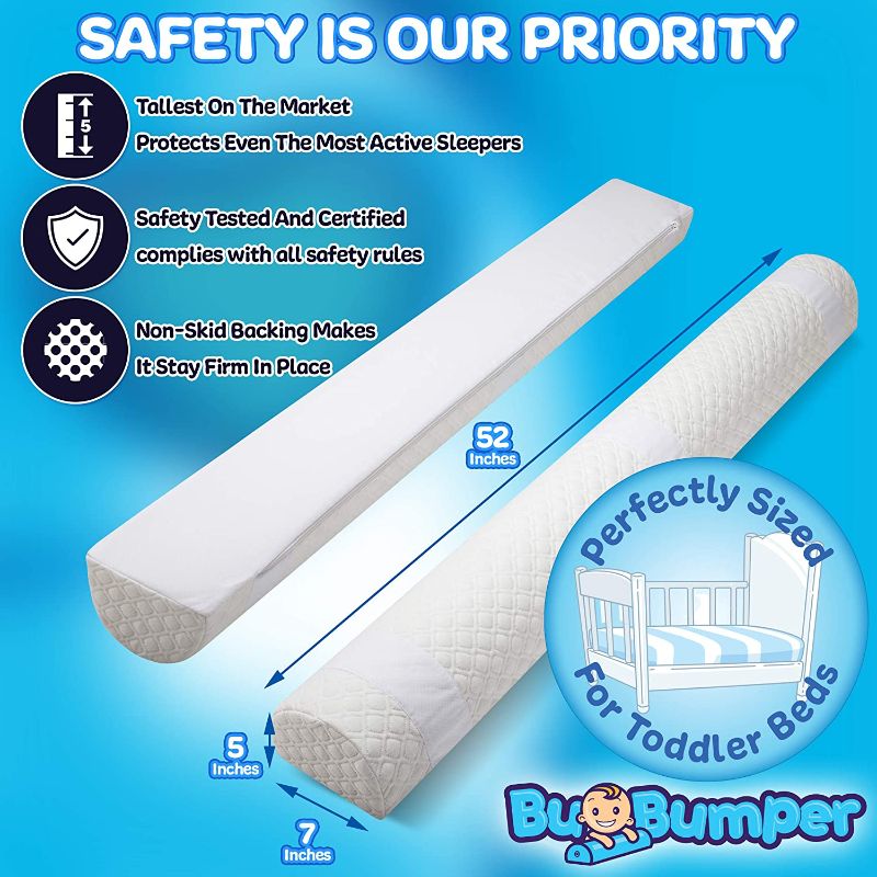 Photo 1 of (2-Pack) Extra-Tall Foam Bed Rails for Toddlers | Soft Bed Bumpers for Kids | *LOOKS NEW*