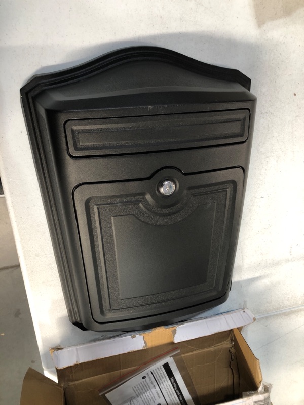 Photo 3 of Architectural Mailboxes 2540B-10 Maison Wall Mount Mailbox, C1, Black