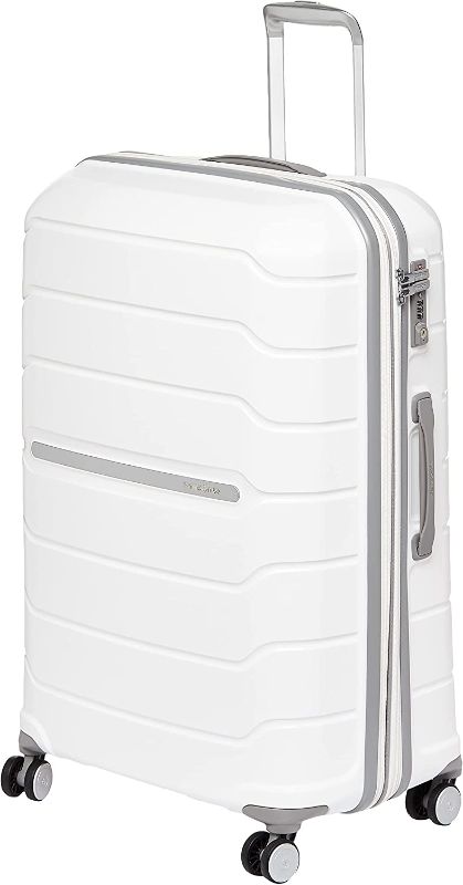 Photo 1 of *DAMAGED* Samsonite Freeform Hardside Expandable with Double Spinner Wheel, Checked-Large 28” in White