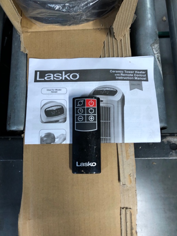 Photo 3 of Lasko 1500W Digital Ceramic Space Heater with Remote, Silver