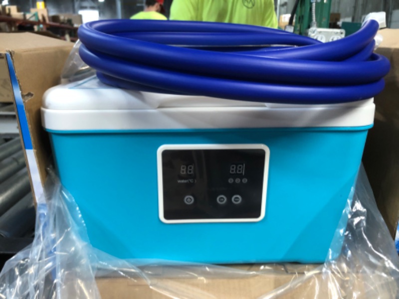 Photo 2 of Cold Therapy Machine — Cryotherapy Freeze Kit System — for Post-Surgery Care — Wearable, Adjustable Knee Pad — Cooler Pump with Digital Timer