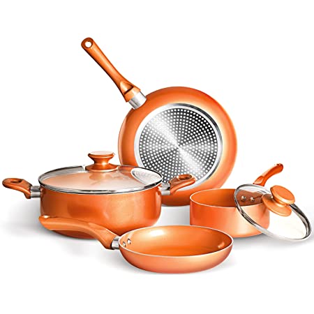 Photo 1 of 6-piece Non-stick Cookware Set Copper