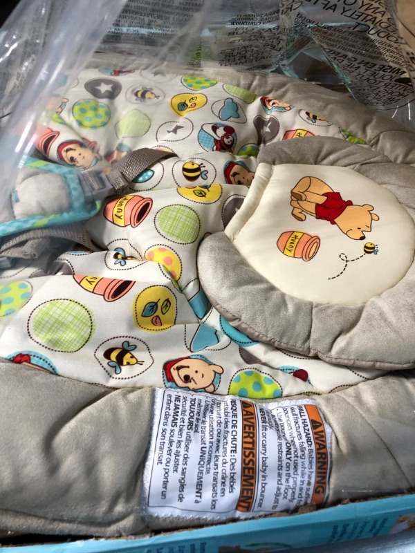 Photo 2 of Bright Starts Disney Baby Bouncer Seat - Winnie the Pooh Dots & Hunny Pots 