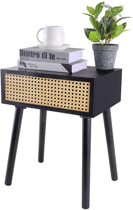 Photo 1 of ?????? ??????????, Small End Table with Storage  Black  