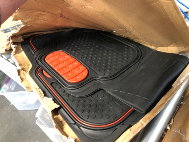 Photo 2 of Automotive Floor Mats Red Climaproof for All Weather Protection Universal Fit   FH Group F11500RED