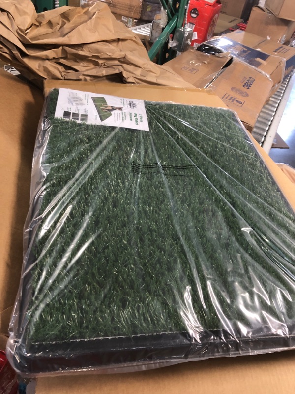 Photo 3 of 2 pk Artificial Grass Puppy Pee Pad for Dogs and Small Pets - 20x25R