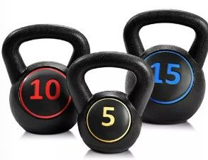 Photo 1 of 3-Piece Kettlebell Weights Set, Weight Available 5,10,15 lbs