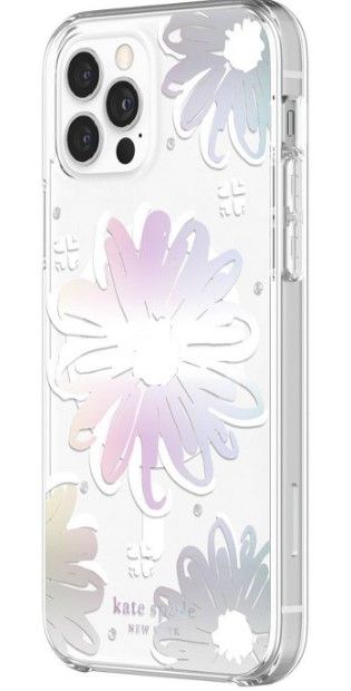Photo 1 of Kate Spade New York Apple iPhone 12/iPhone 12 Pro Protective Hardshell Case with MagSafe - Daisy Iridescent

