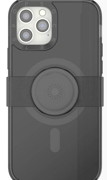 Photo 1 of PopSockets PopCase Apple iPhone 12/iPhone 12 Pro PopGrip Slide Case with MagSafe - Black

