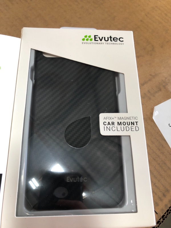 Photo 2 of Evutec iPhone 8 Plus/7 Plus/6s Plus/6 Plus Case Karbon With Vent Mount - Black

