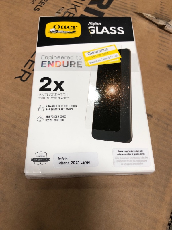 Photo 2 of OtterBox Apple iPhone 13 Alpha Glass Screen Protector
