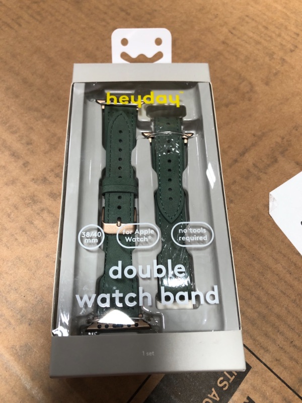 Photo 2 of Heyday Apple Watch Double Wrap Band 38/40mm - Green Suede
