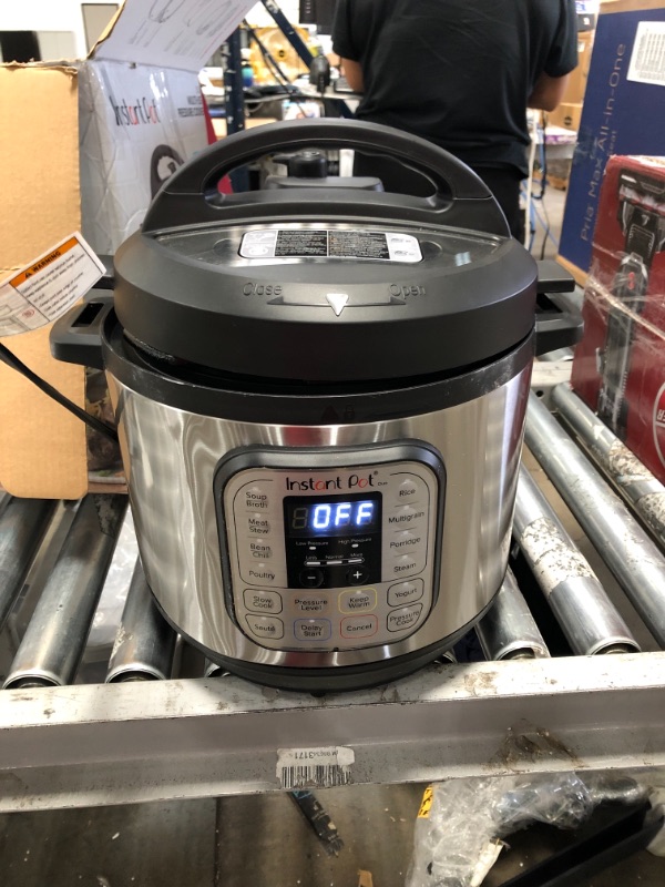 Photo 2 of Instant Pot Duo 7-in-1 Electric Pressure Cooker, Slow Cooker, Rice Cooker, Steamer, Sauté, Yogurt Maker, Warmer & Sterilizer, Includes Free App with over 1900 Recipes, Stainless Steel, 8 Quart
