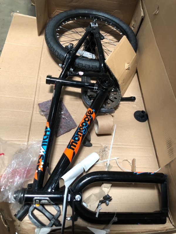 Photo 1 of **DAMAGED** Mongoose Switch Freestyle BMX Bike, 18-inch wheels, single speed, Black