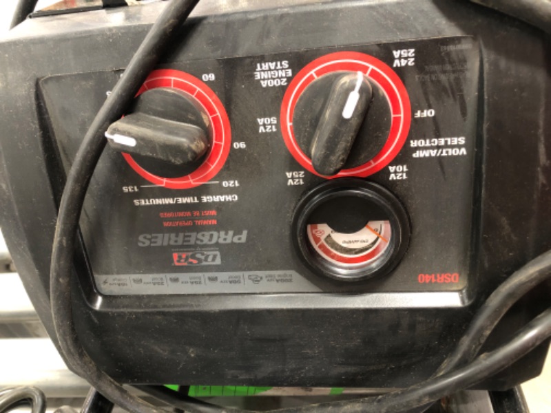Photo 1 of **Damaged**Schumacher ProSeries DSR140 Manual Battery Charger/Engine Starter, 12/24 V Output, 10 a Charging
