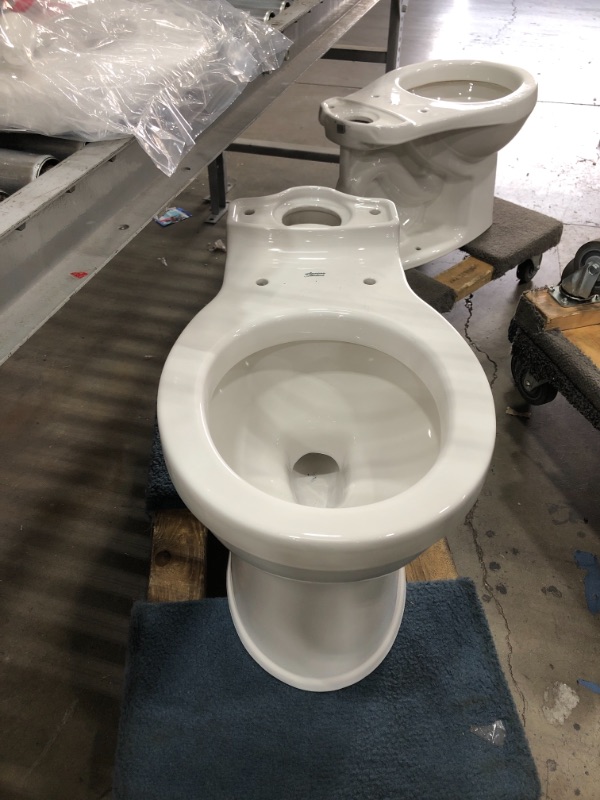 Photo 2 of American Standard Champion Tall Height 2-Piece High-Efficiency 1.28 GPF Single Flush Round Front Toilet in White Seat Included