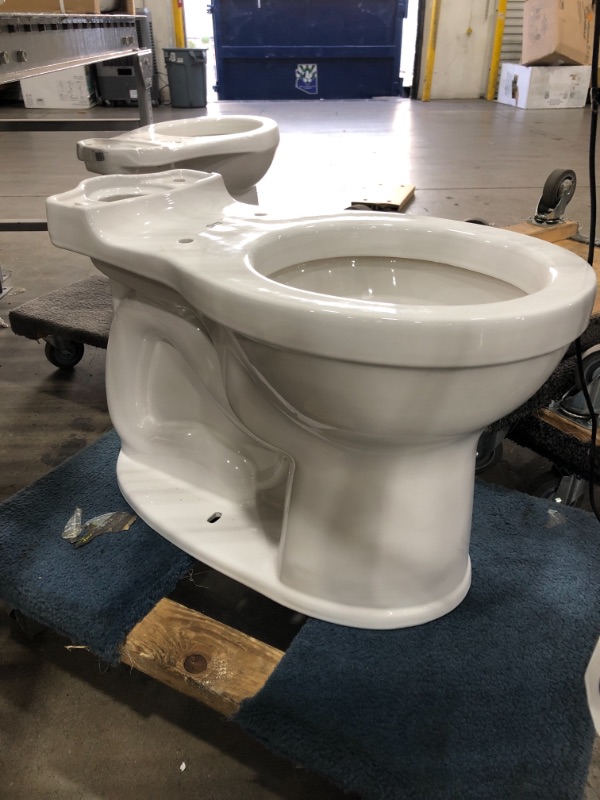 Photo 3 of American Standard Champion Tall Height 2-Piece High-Efficiency 1.28 GPF Single Flush Round Front Toilet in White Seat Included