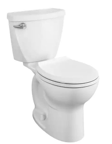 Photo 1 of American Standard Champion Tall Height 2-Piece High-Efficiency 1.28 GPF Single Flush Round Front Toilet in White Seat Included