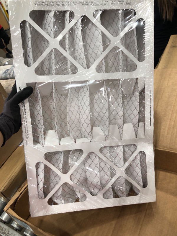 Photo 2 of Pleated Air Filter: 16x25x4 Nominal Filter Size, Std Capacity, Synthetic, Beverage Board