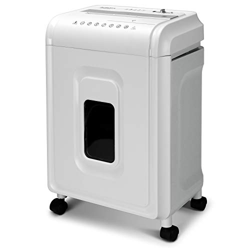 Photo 1 of Aurora AU1262XA Anti-Jam 12-Sheet Crosscut Paper and CD/Credit Card Shredder White/Gray
