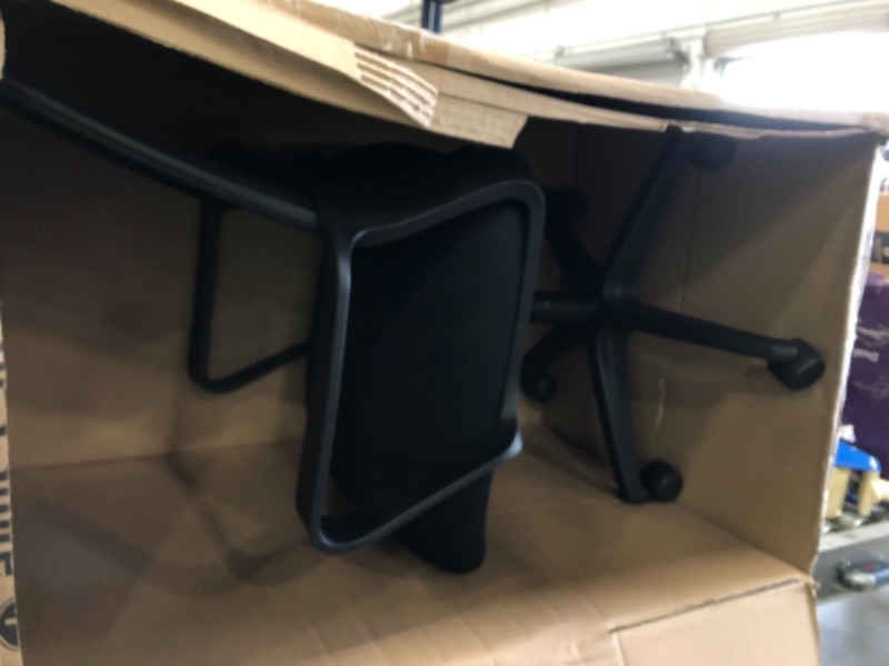 Photo 1 of Task Chair: Fixed Arm, Black, Mesh, 275 lb Wt Capacity
