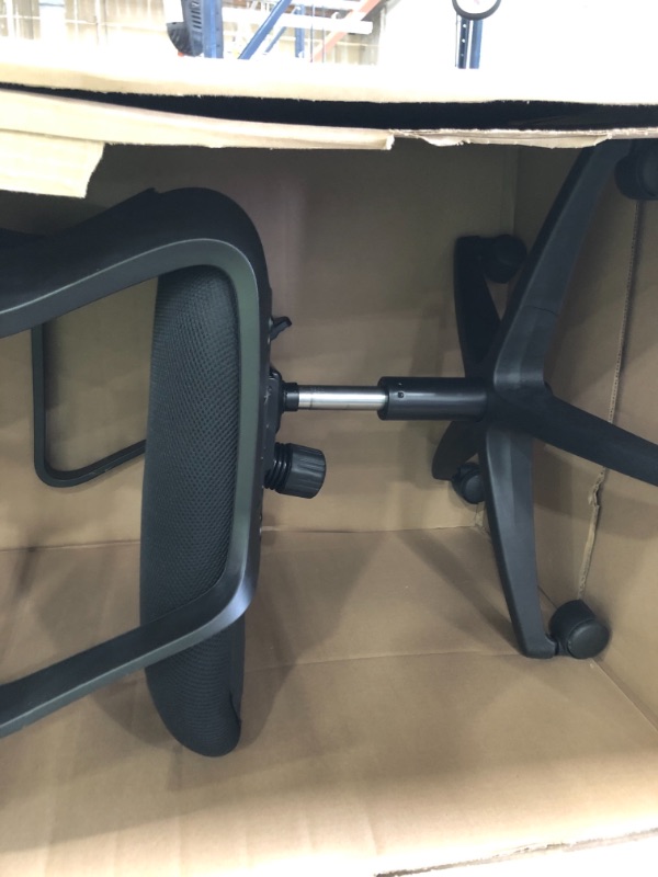 Photo 1 of Task Chair: Fixed Arm, Black, Mesh, 275 lb Wt Capacity
