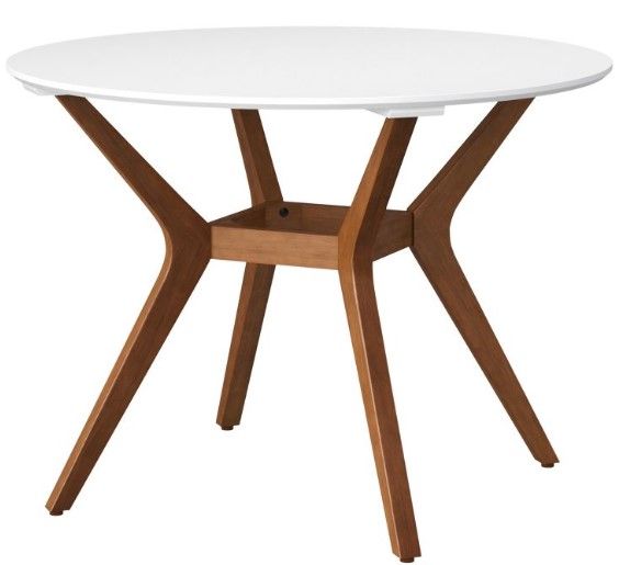 Photo 1 of 42" Emmond Mid-Century Modern Round Dining Table Natural/White - Project 62™

