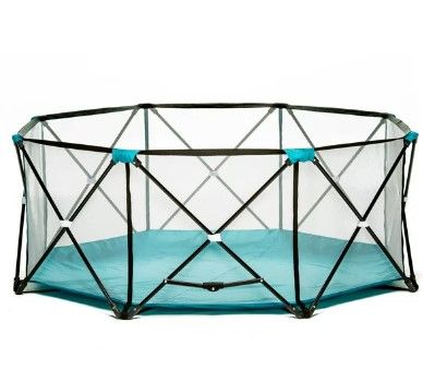 Photo 2 of (PARTS ONLY) Regalo My Play® Portable Play Yard Indoor and Outdoor, Teal, 8-Panel