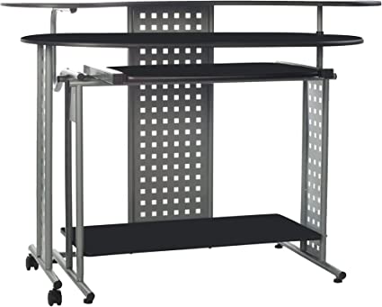 Photo 1 of OneSpace Regallo Expandable L Computer Desk, Black
