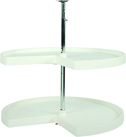 Photo 1 of **Incomplete** Knape & Vogt PKN28ST-W Lazy Susan, 28-inch (Width), White
