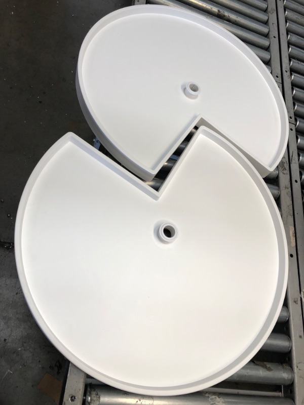 Photo 1 of **Incomplete** Knape & Vogt PKN28ST-W Lazy Susan, 28-inch (Width), White
