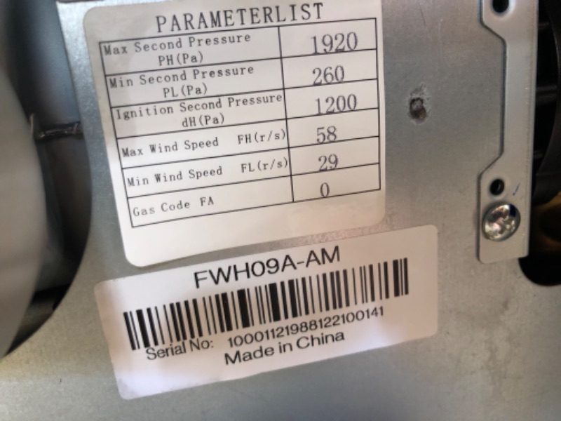 Photo 3 of **MISSING FRONT COVER PANEL**
Furrion 2021123985 Tankless Gas Water Heater FWH09A - 2.4 GPM

