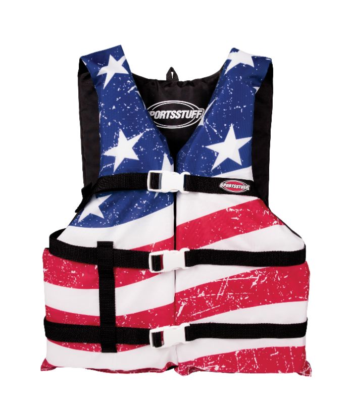 Photo 1 of Airhead 10098-03-a-US Stars & Stripes General Purpose Life Vest - Youth
