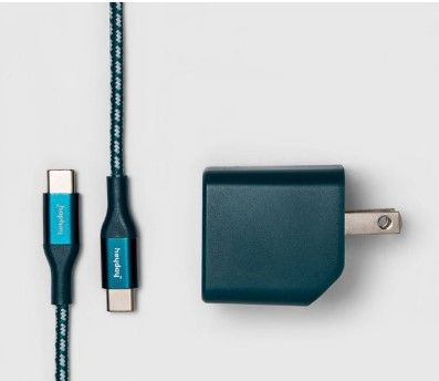 Photo 1 of heyday™ 2-Port USB-A USB-C Wall Charger with 6 USB-C to USB-C Braided Cable

