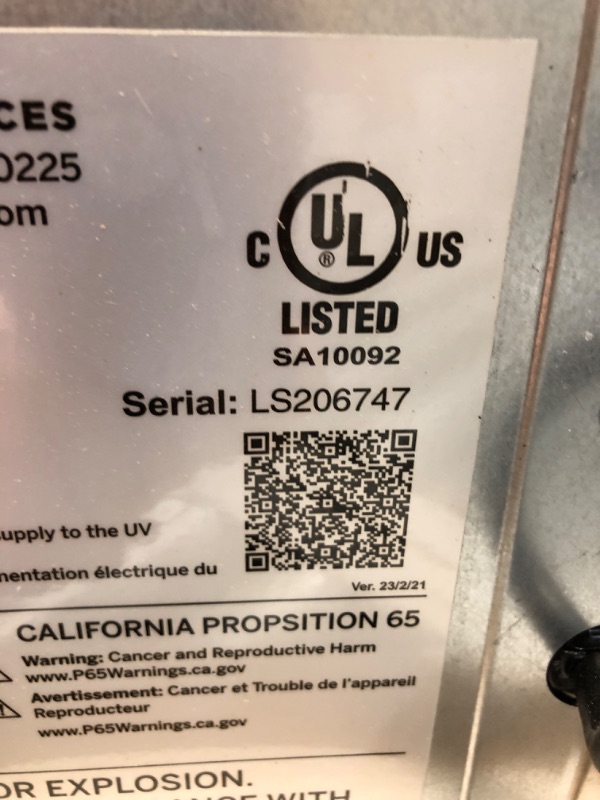 Photo 4 of **READ BELOW**GE Profile Opal | Countertop Nugget Ice Maker with Side Tank | Portable Ice Machine Makes up to 24 Lbs. of Ice per Day | Stainless Steel Finish
