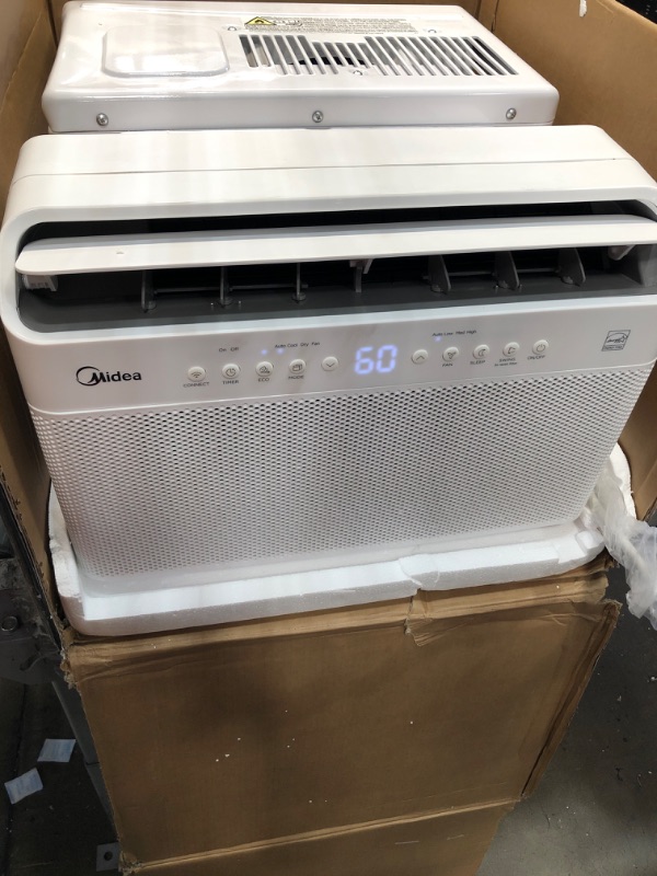 Photo 2 of Midea 8,000 BTU Smart Inverter U-Shaped Window Air Conditioner, 35% Energy Savings, Extreme Quiet, MAW08V1QWT (1860705)
