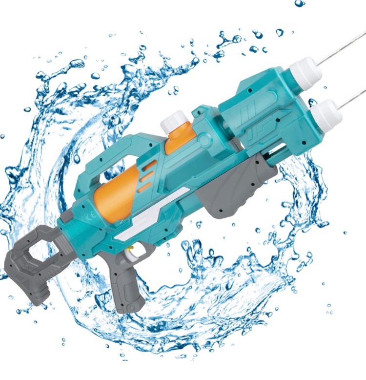 Photo 1 of BIEZIAYA Water Gun for Kids & Adults Super Water Blaster Soaker Squirt Gun 22.8 Inch High Capacity 600CC Long Shooting Range Summer Water Toy Gun for Outdoor Pool Beach Garden Fighting