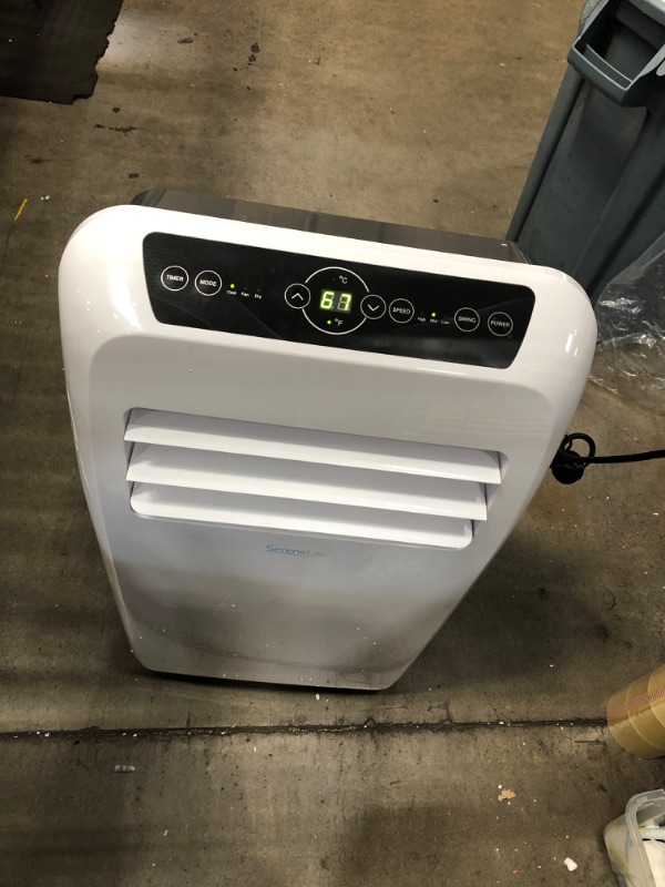 Photo 6 of **TESTED**MISSING REMOTE**
SereneLife SLPAC10 - Portable Air Conditioner - Compact Home a/C Cooling Unit with Built-in Dehumidifier & Fan Modes, Includes Window Mount Kit (10,00
