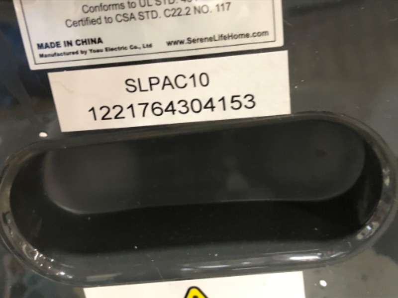 Photo 9 of **TESTED**MISSING REMOTE**
SereneLife SLPAC10 - Portable Air Conditioner - Compact Home a/C Cooling Unit with Built-in Dehumidifier & Fan Modes, Includes Window Mount Kit (10,00
