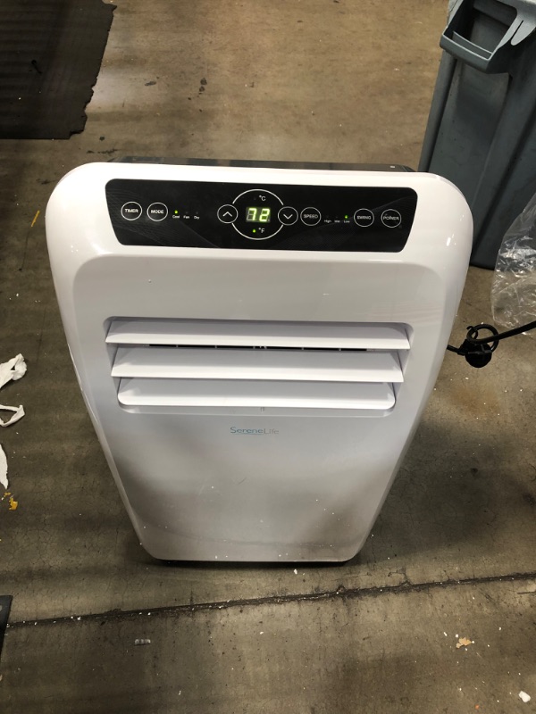 Photo 8 of **TESTED**MISSING REMOTE**
SereneLife SLPAC10 - Portable Air Conditioner - Compact Home a/C Cooling Unit with Built-in Dehumidifier & Fan Modes, Includes Window Mount Kit (10,00
