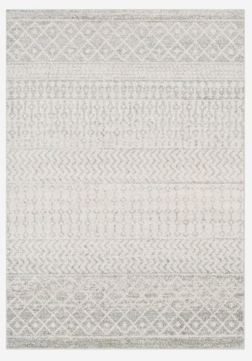 Photo 1 of **USED-NEEDS CLEANING**
Surya  Elaziz Gray Indoor Trellis Moroccan Area Rug 5'3 X 7'6 
