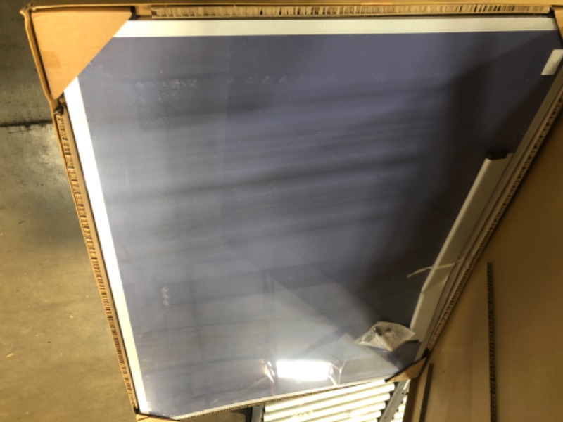 Photo 12 of **major damage-Bent**
Amazon Basics Combo Magnetic Whiteboard Dry Erase Board/Cork Board 35" x 47"
